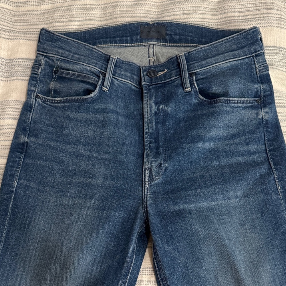 MOTHER Ankle Jeans in Deep Blue